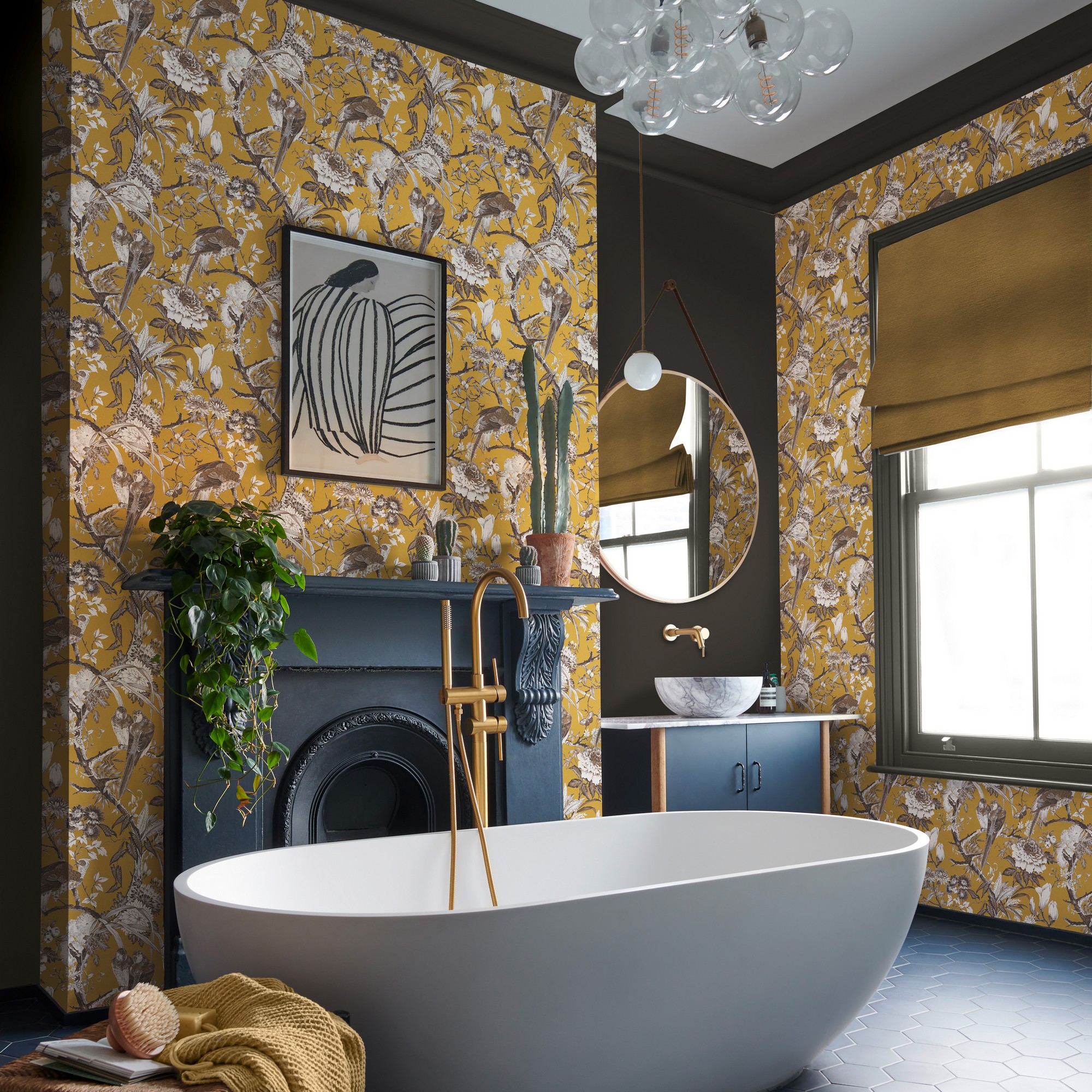 Perrow Wallpaper 127912 By Graham Brown In Yellow